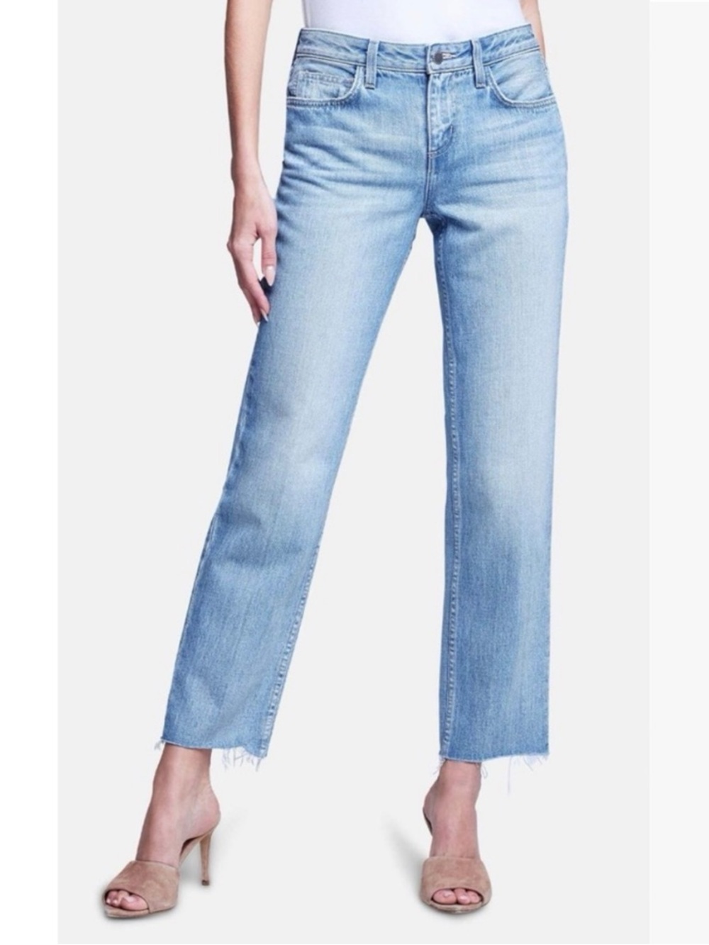 L'AGENCE Jeans Milana Low Rise Stovepipe Colby Blue Size 26